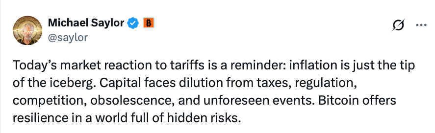 Рынок криптовалют и доллар: давление тарифов и рецессия