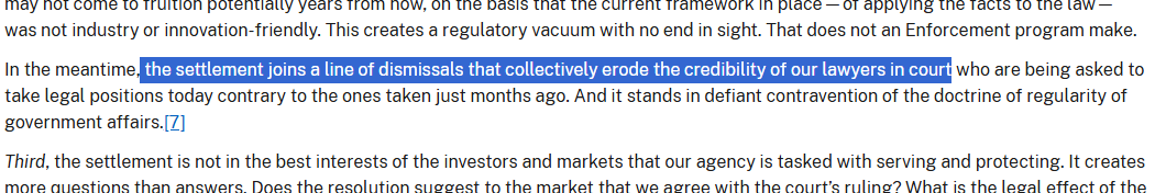 Заявление Кэролайн Креншоу о соглашении агентства с Ripple. 