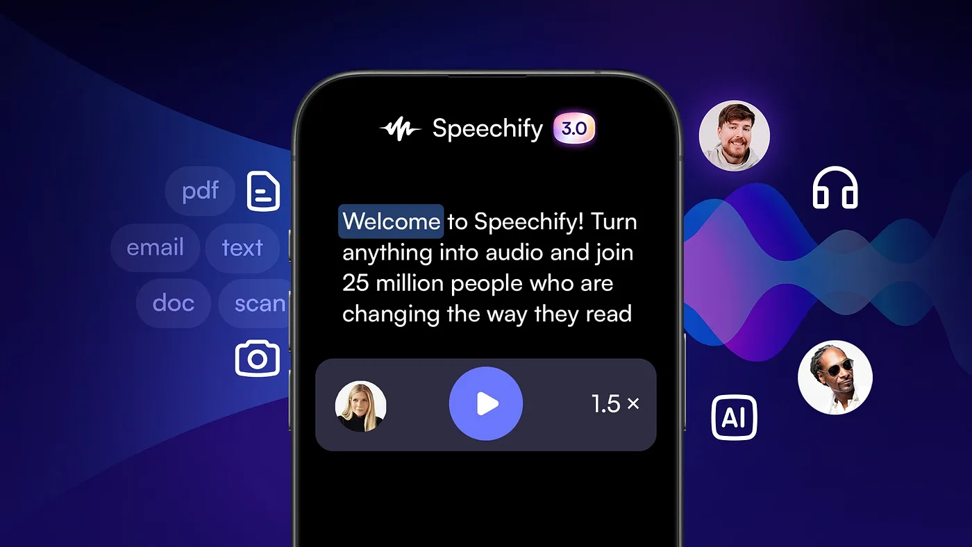 Speechify: Превращение текста в аудио