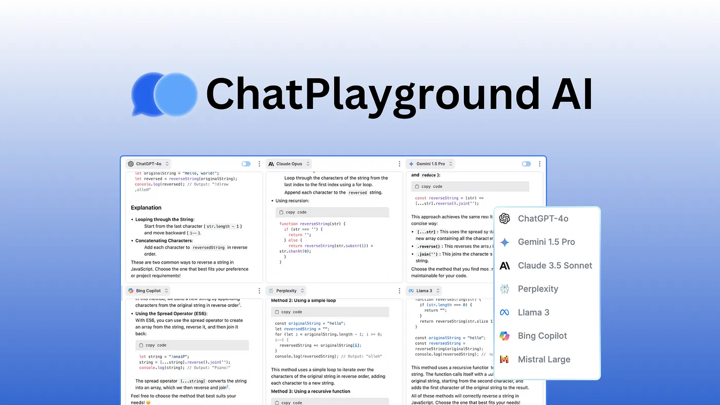 Chatplayground AI: Коллективная работа с ботами