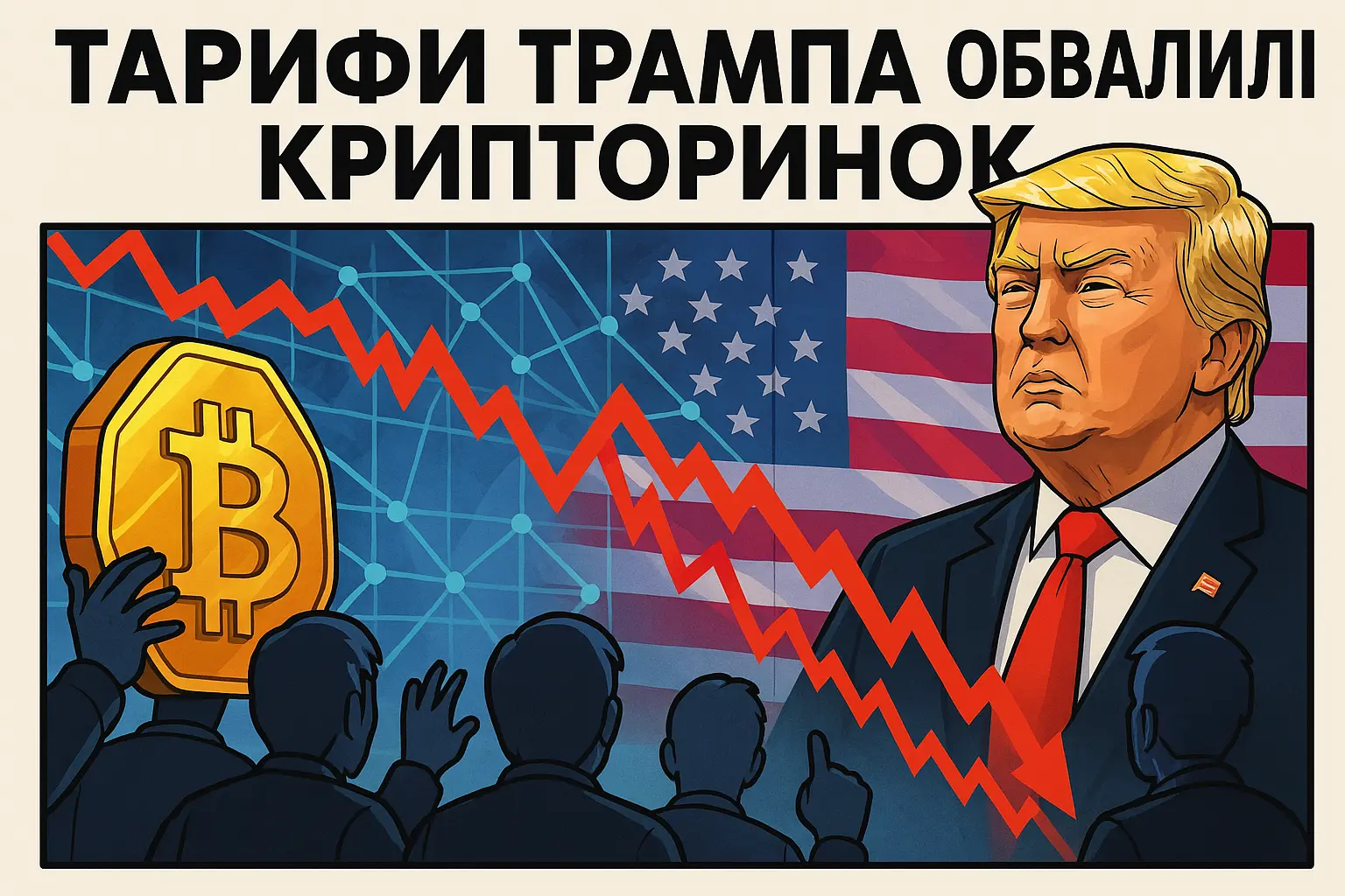 «Национальная чрезвычайная ситуация»: тарифы Трампа обвалили крипторынок