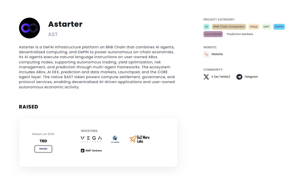 Investors in the Astarter project
