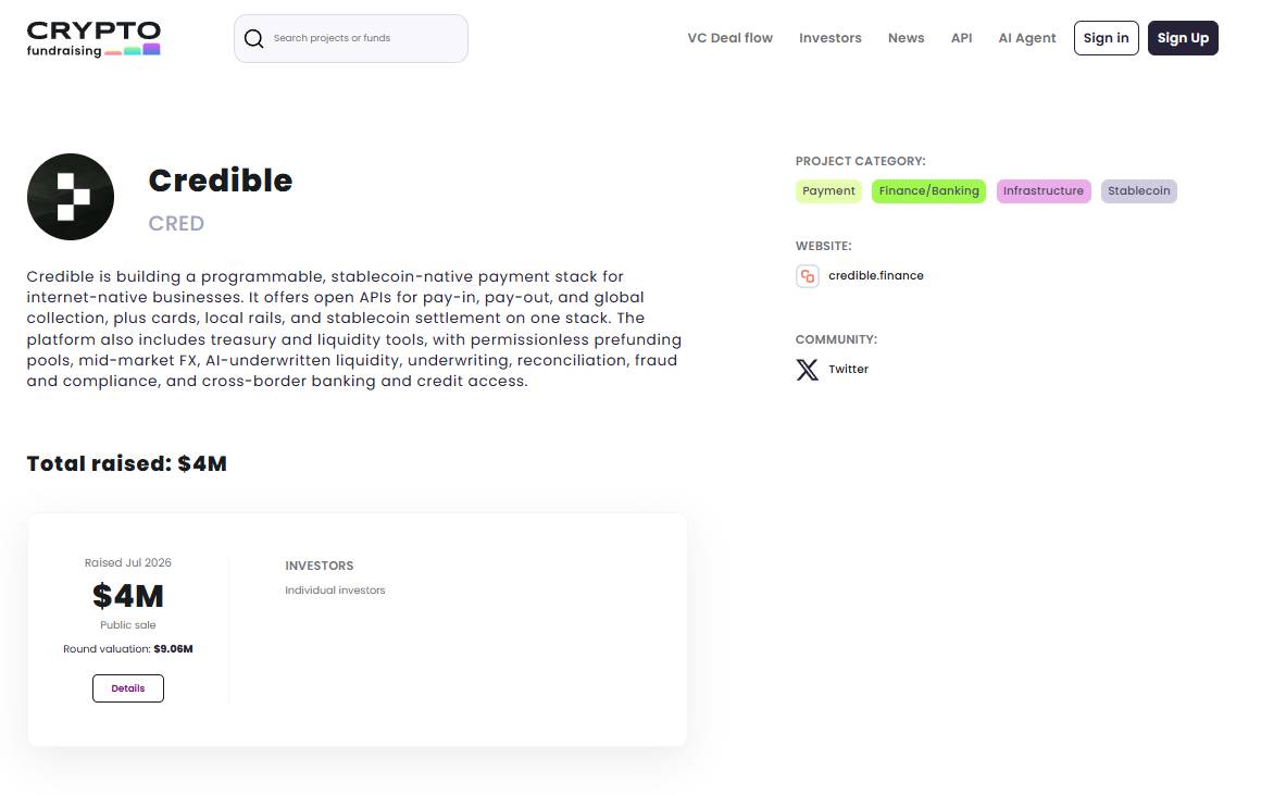 Investors in Credible