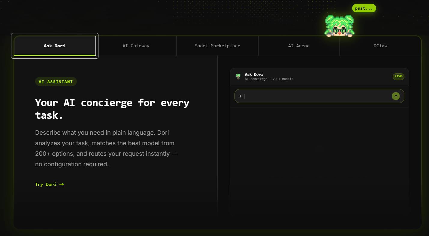 DGrid AI interface