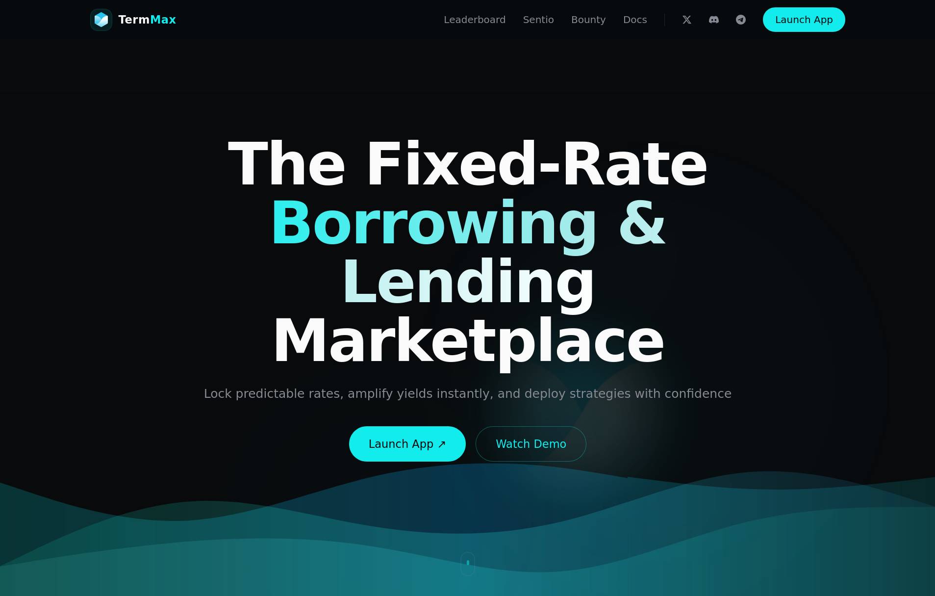 TermMax предоставляет рынки кредитования с фиксированной ставкой