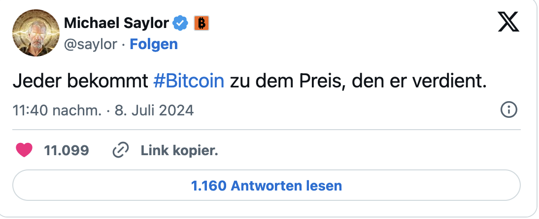 50,000 BTC sold: Michael Saylor mocked Germany