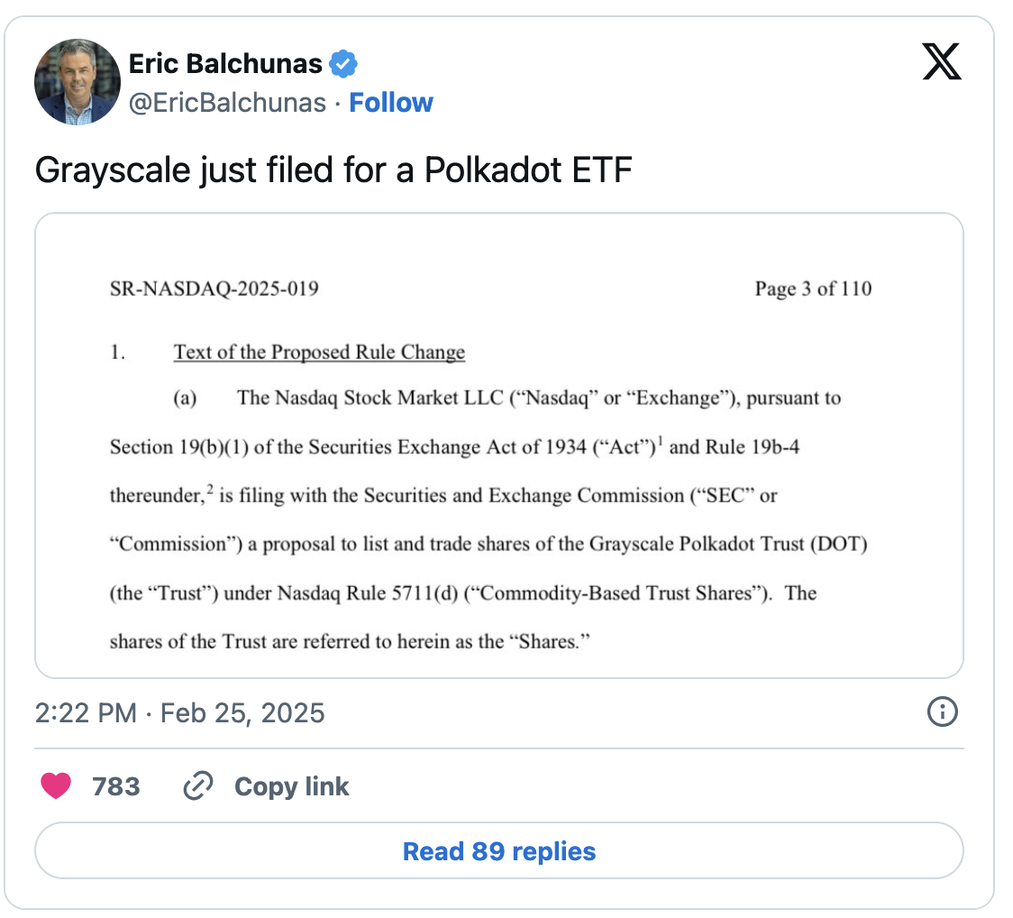 Ключевые игроки в предложении ETF GrayScale ETF 
