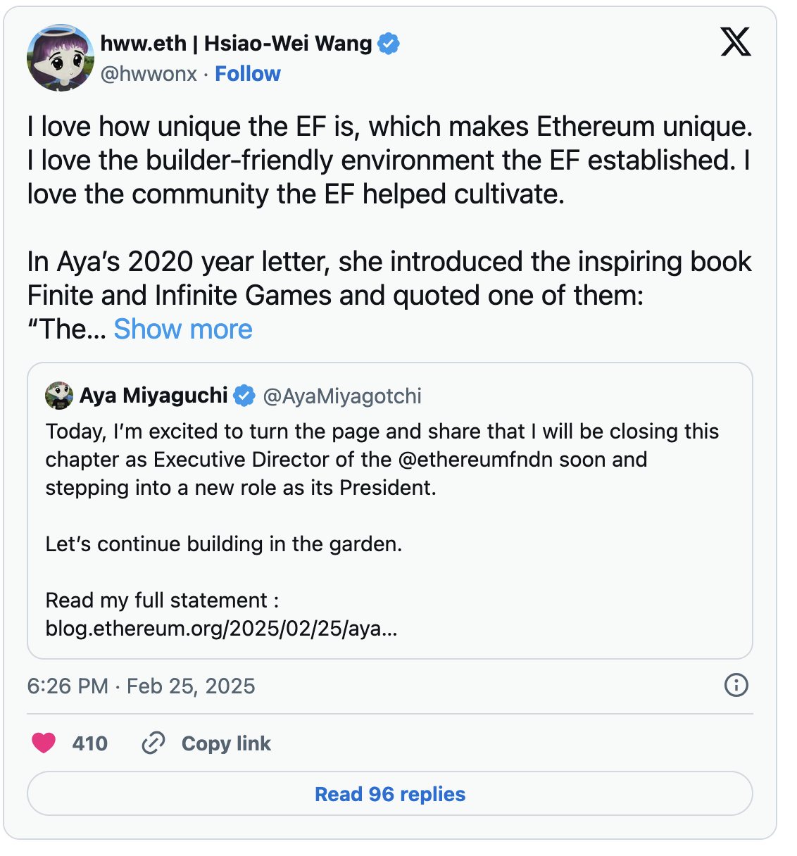 Критика и реформы внутри Ethereum Foundation