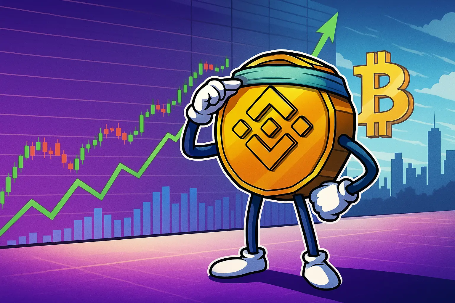 Four Records in a Row: Binance Coin’s Rally Accelerates on Burns and BSC Demand
