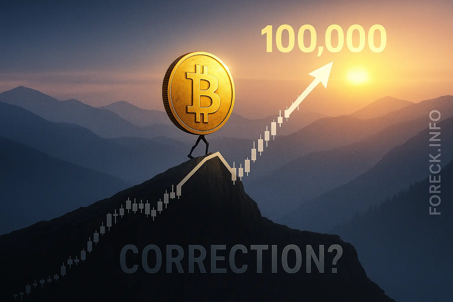 Прогноз на неделю по биткоину: штурмует 100,000$: стоит ли ждать новую коррекцию?