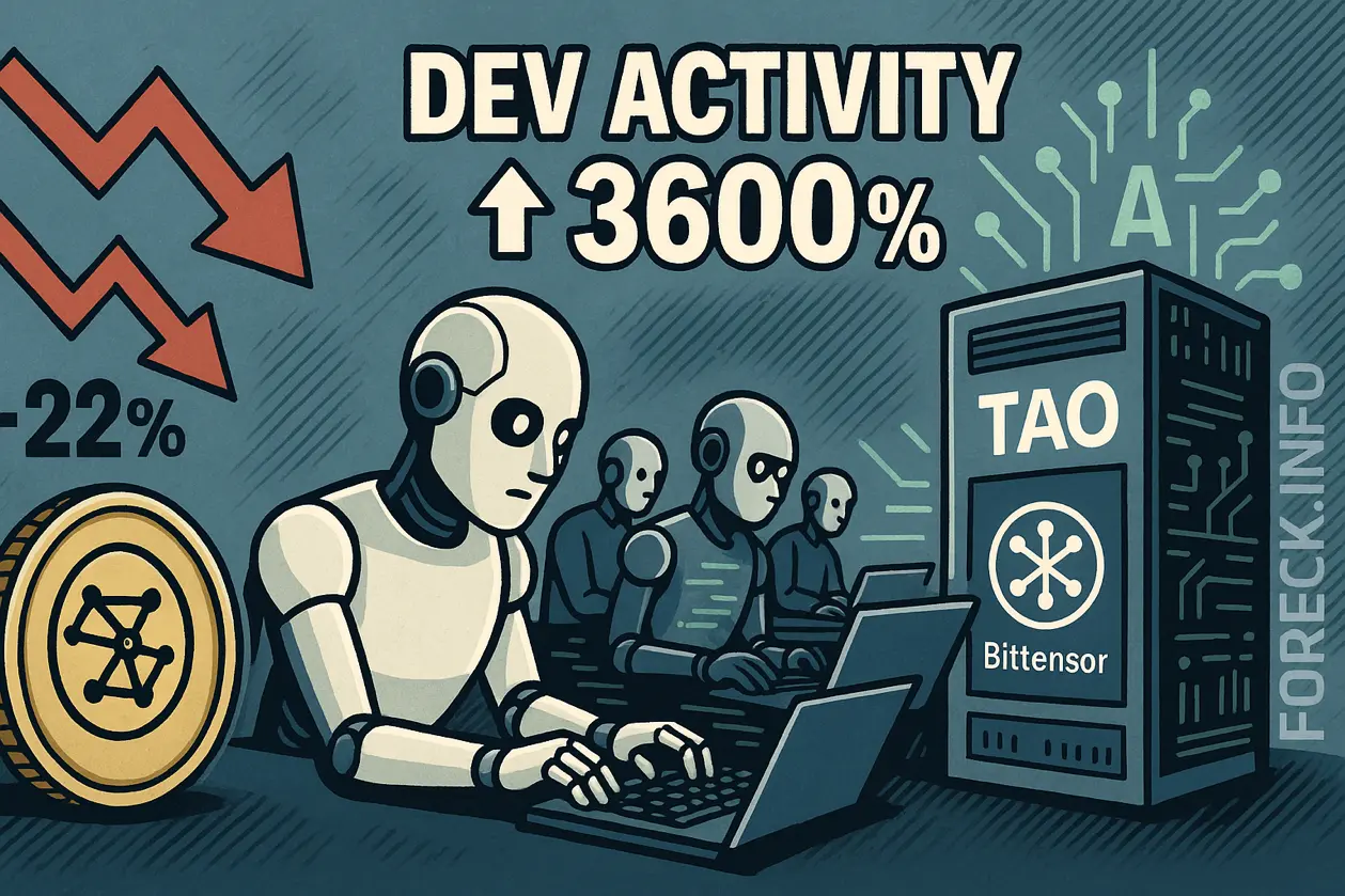 Почему Bittensor обновляет рекорды по разработке несмотря на коррекцию рынка?