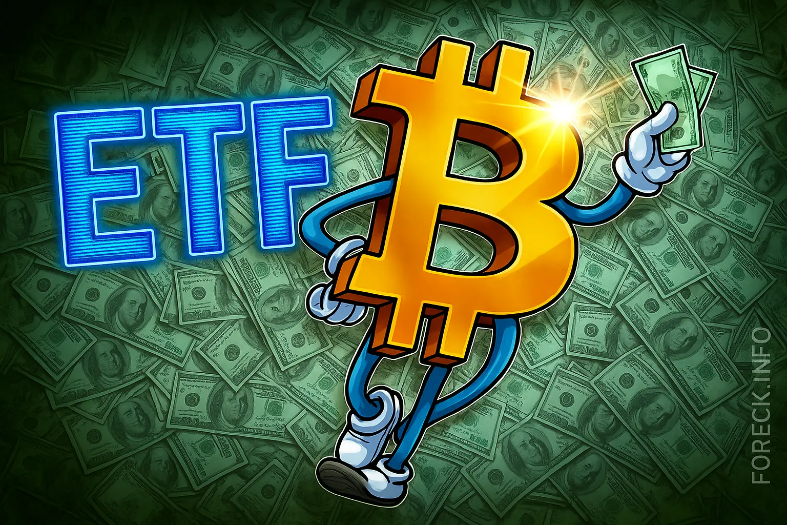 ETF-фонды усиливают ралли BTC: рекорды притоков и объёмов