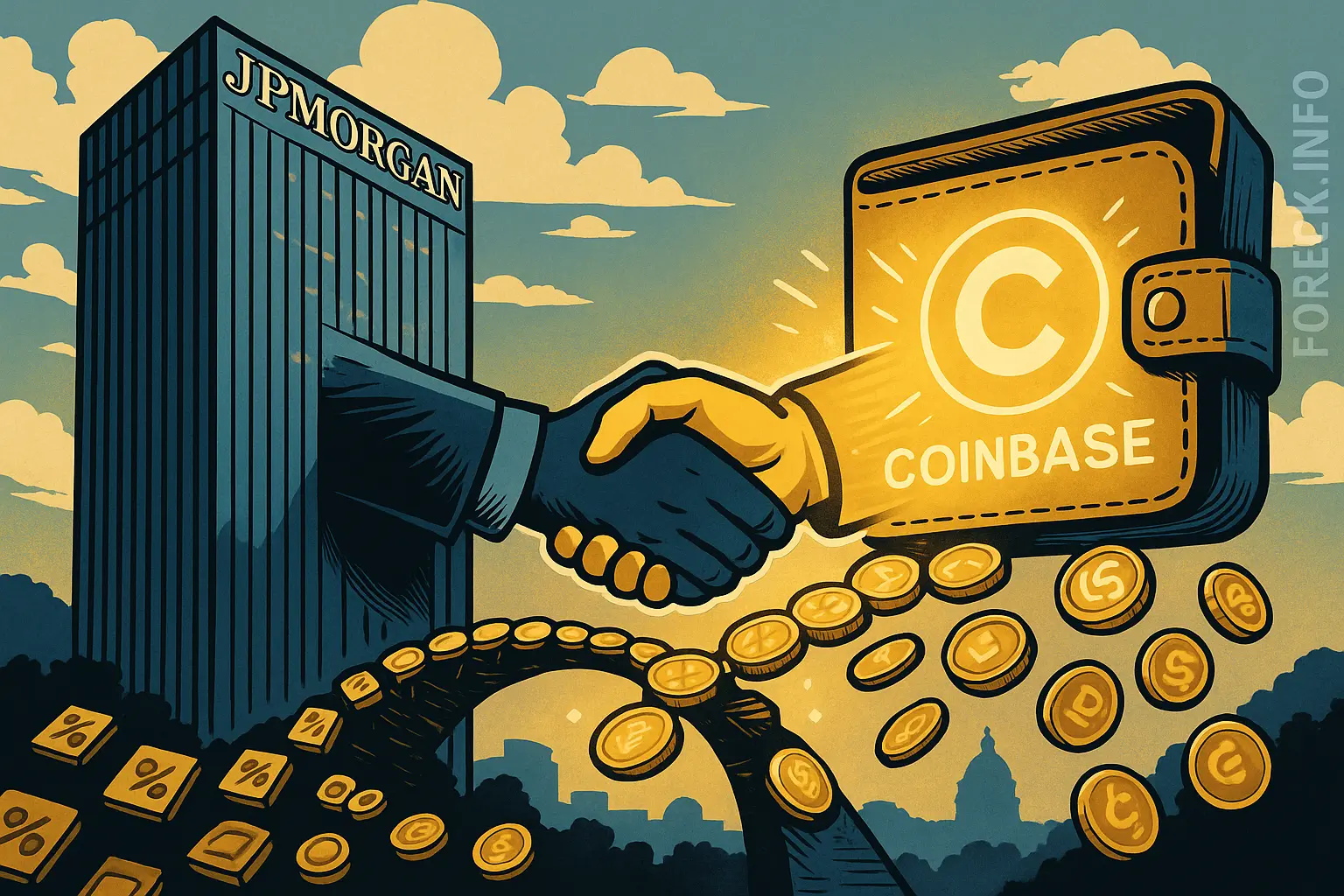 JPMorgan и Coinbase превращают баллы в USDC: новая эпоха лояльности