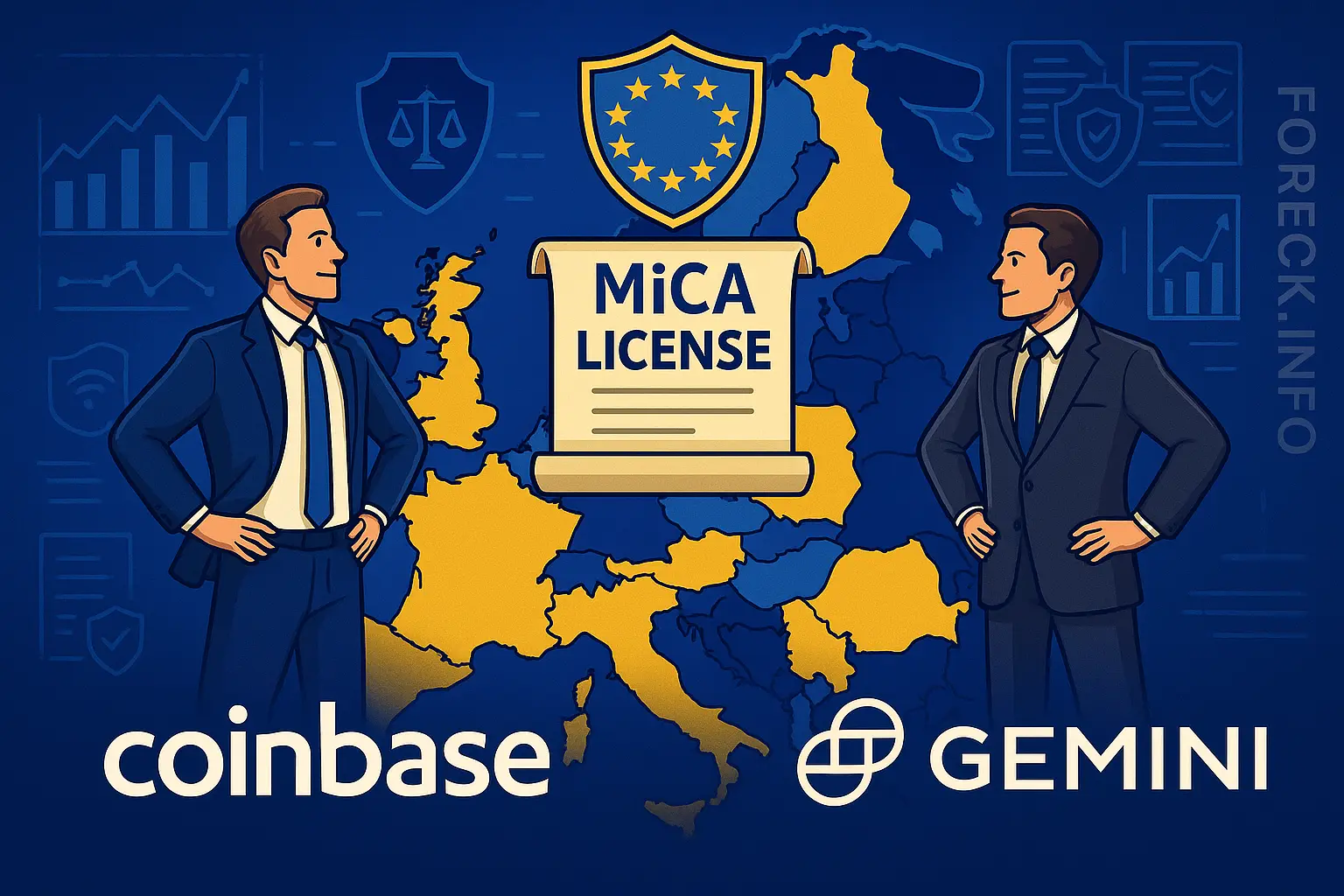 Coinbase и Gemini: европейская экспансия и битва за MiCA-лицензии