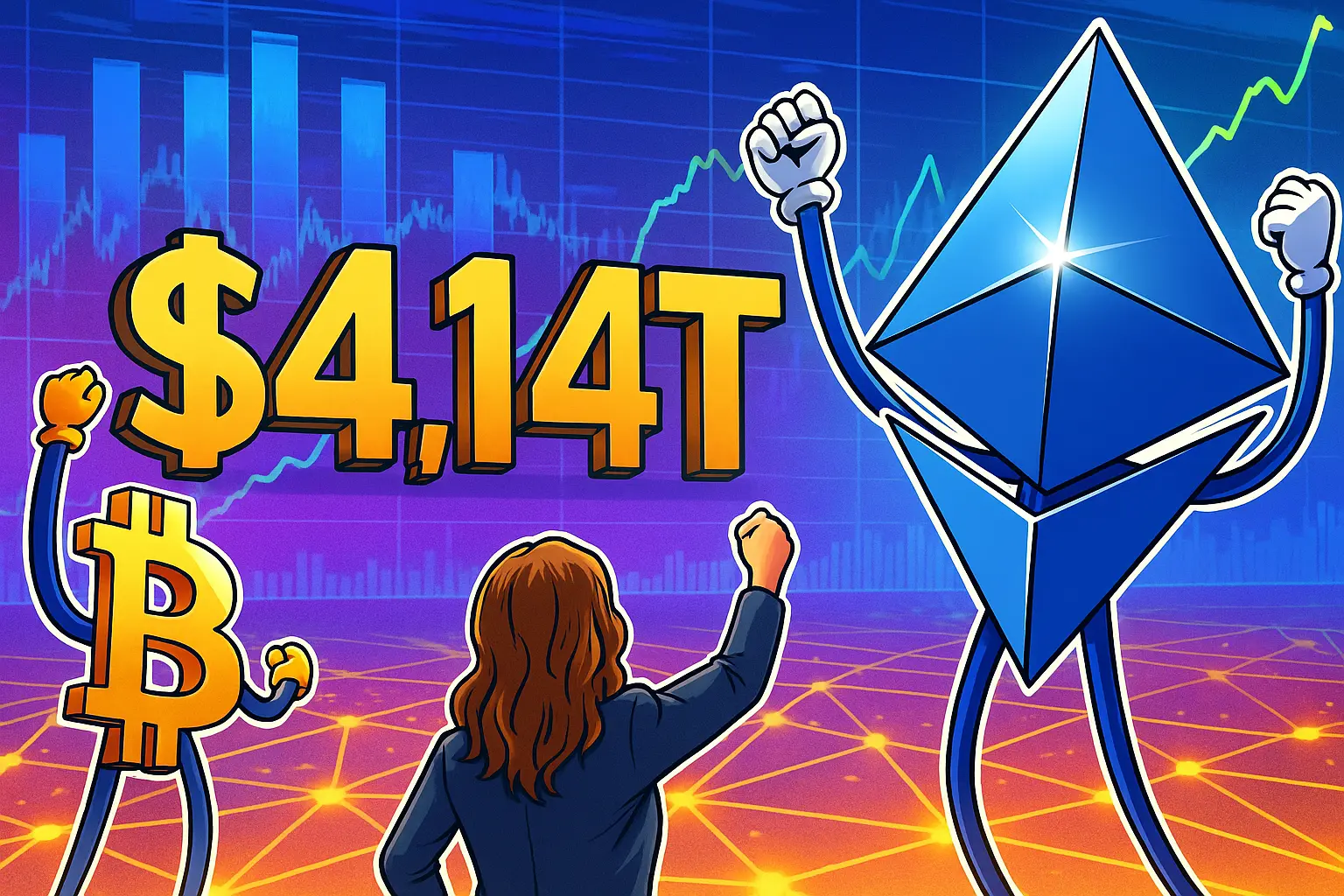 Ethereum Surge Drives Record-Breaking $4.14T Crypto Boom in 2025