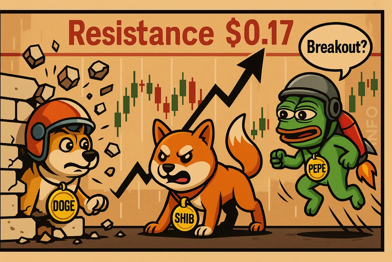 Прогноз курса на лучшие мемкоины: DOGE, SHIB, PEPE готовятся к прорыву