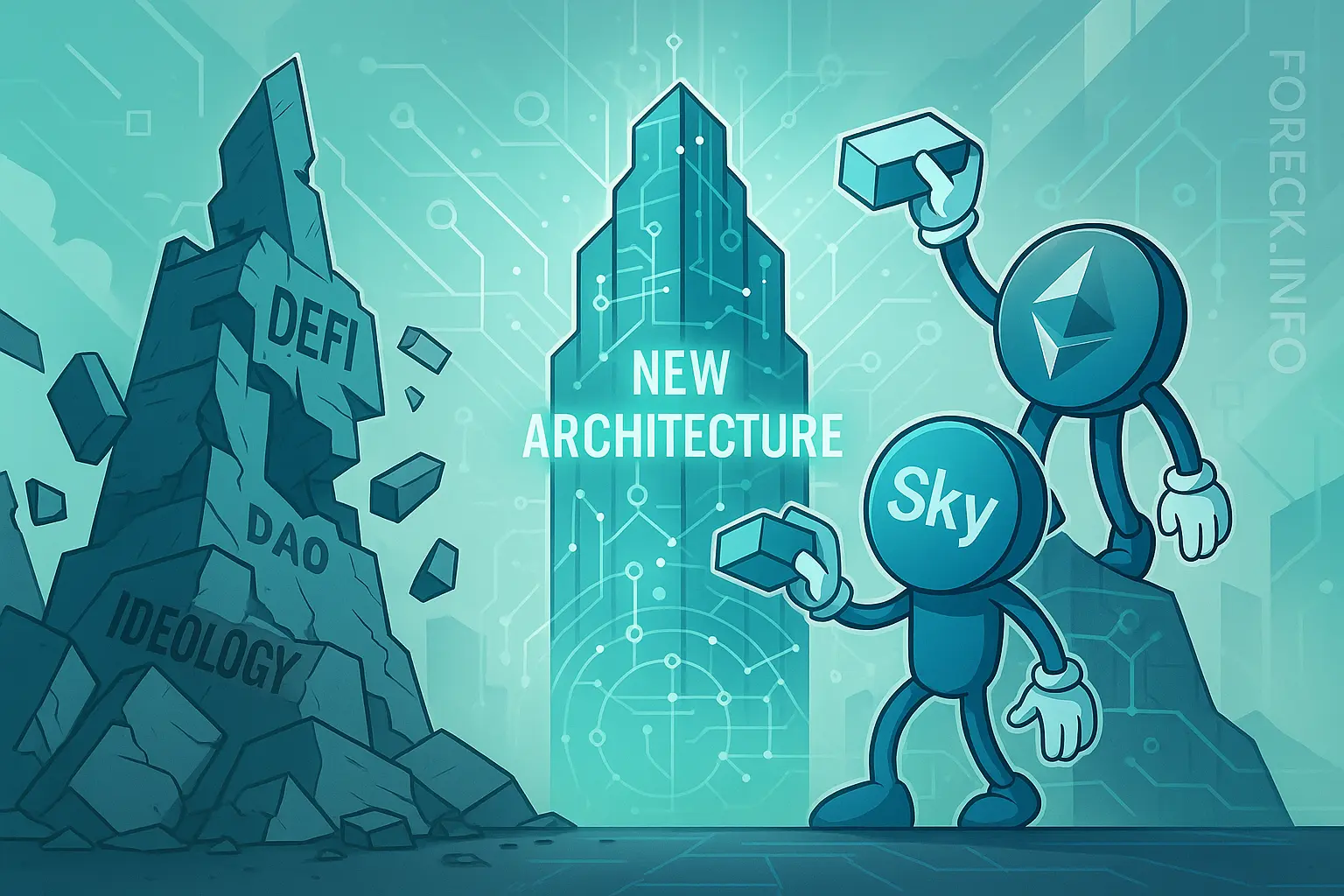 DeFi уходит от идеологии: Sky и Ethena создают новую финансовую архитектуру