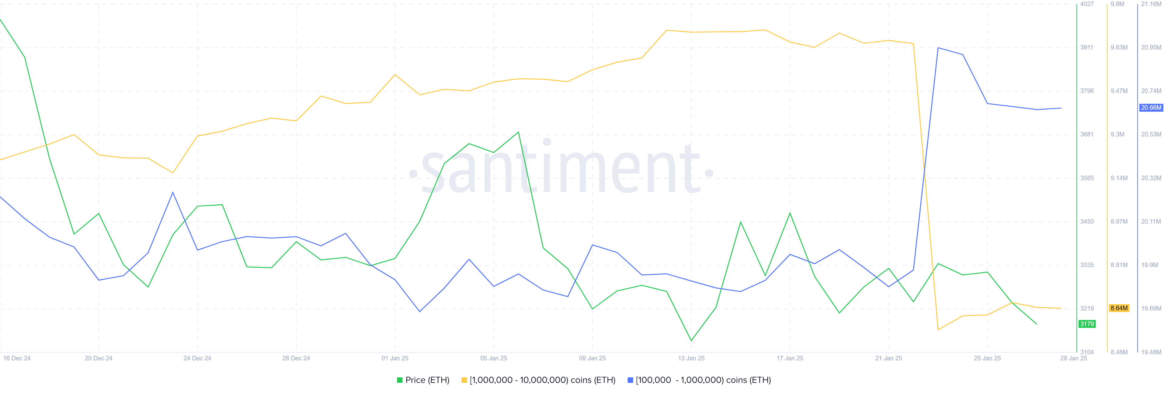 Активность китов на рынке Ethereum