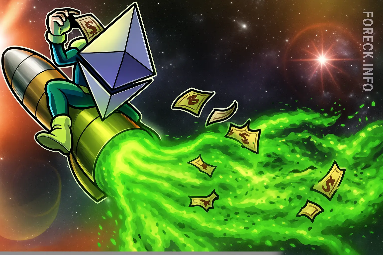 Ethereum вырос на 29% после выхода из медвежьей фазы. Возможный рост до $2 700.