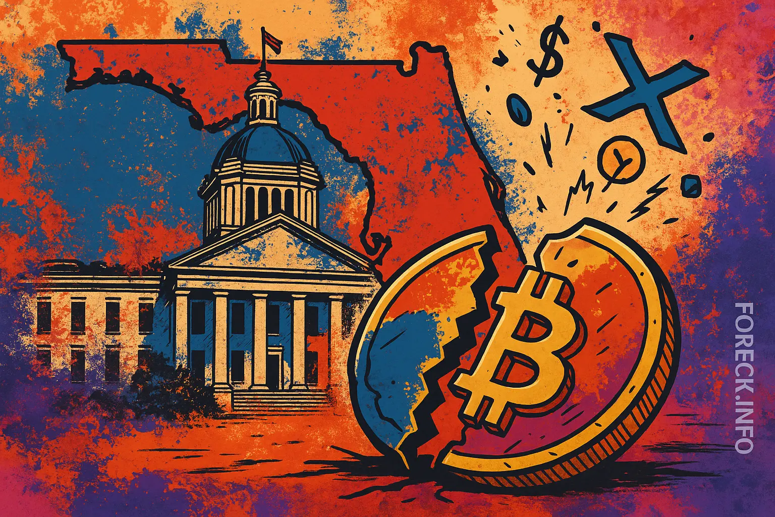 Флорида отказывается от биткойн-инициатив — политическое давление тормозит криптореформу