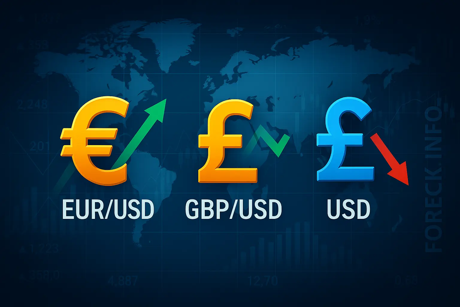 Графики валютных пар EUR/USD, GBP/USD, USD/JPY и цены на золото на фоне новостей ФРС и макростатистики за 20 июня 2025 года