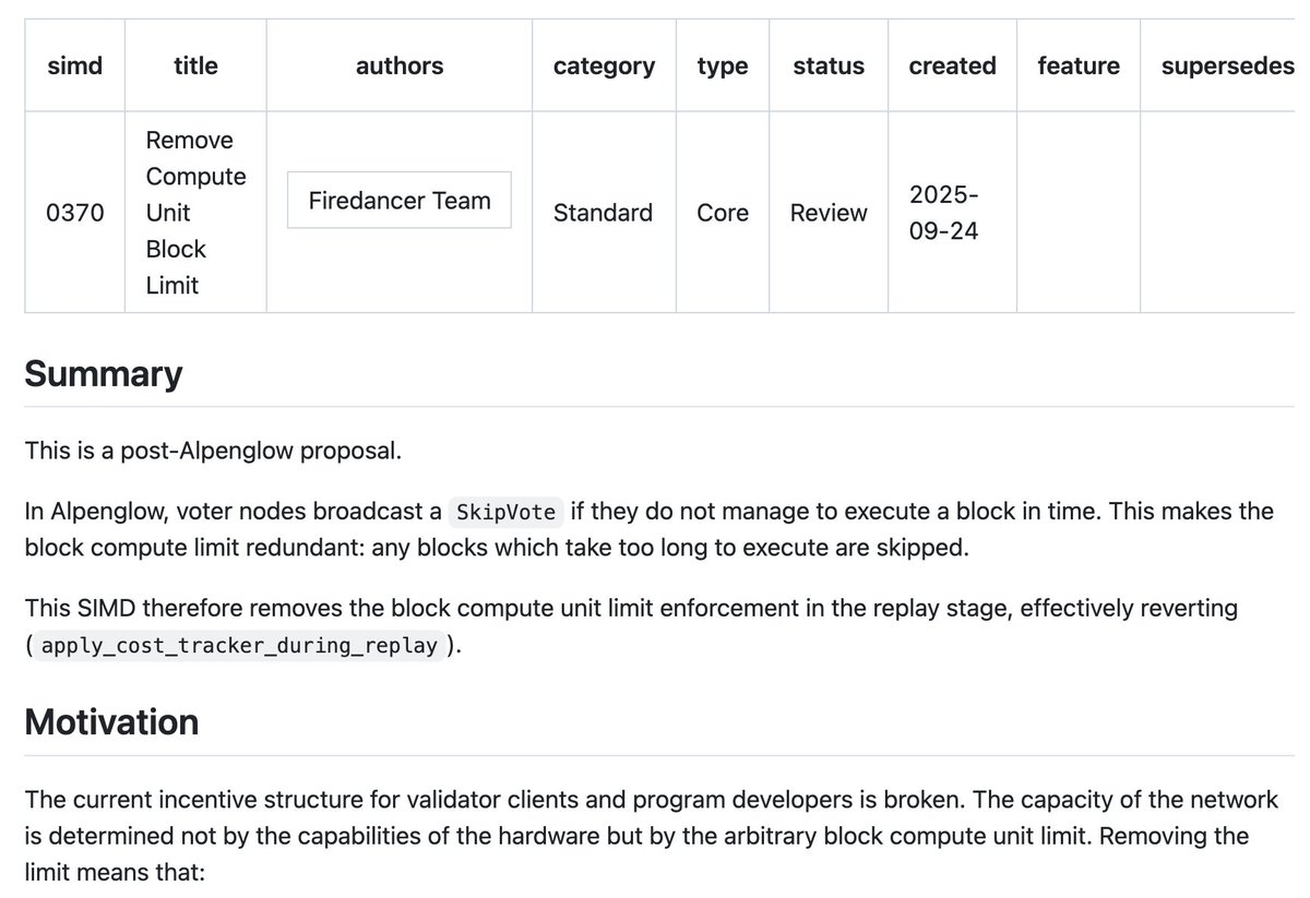 SIMD-0370, by Jump’s Firedancer team