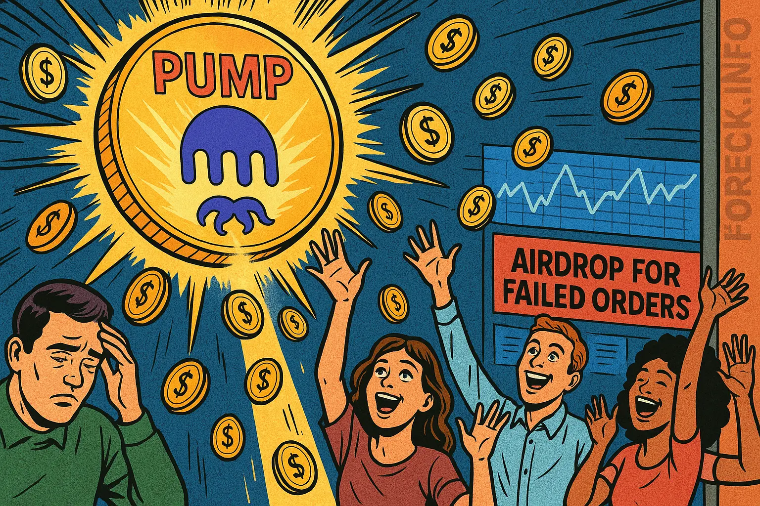 Биржа Kraken компенсирует неисполненные заказы токенов PUMP через автоматический airdrop