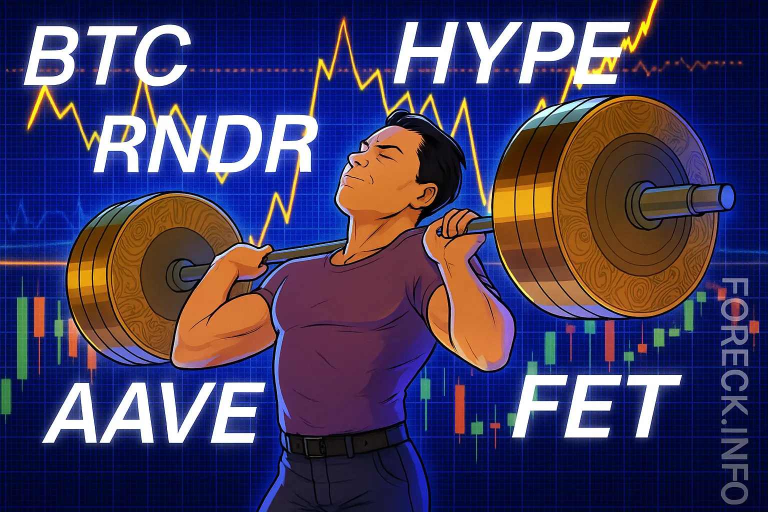 BTC, HYPE и AAVE в ожидании решений ФРС