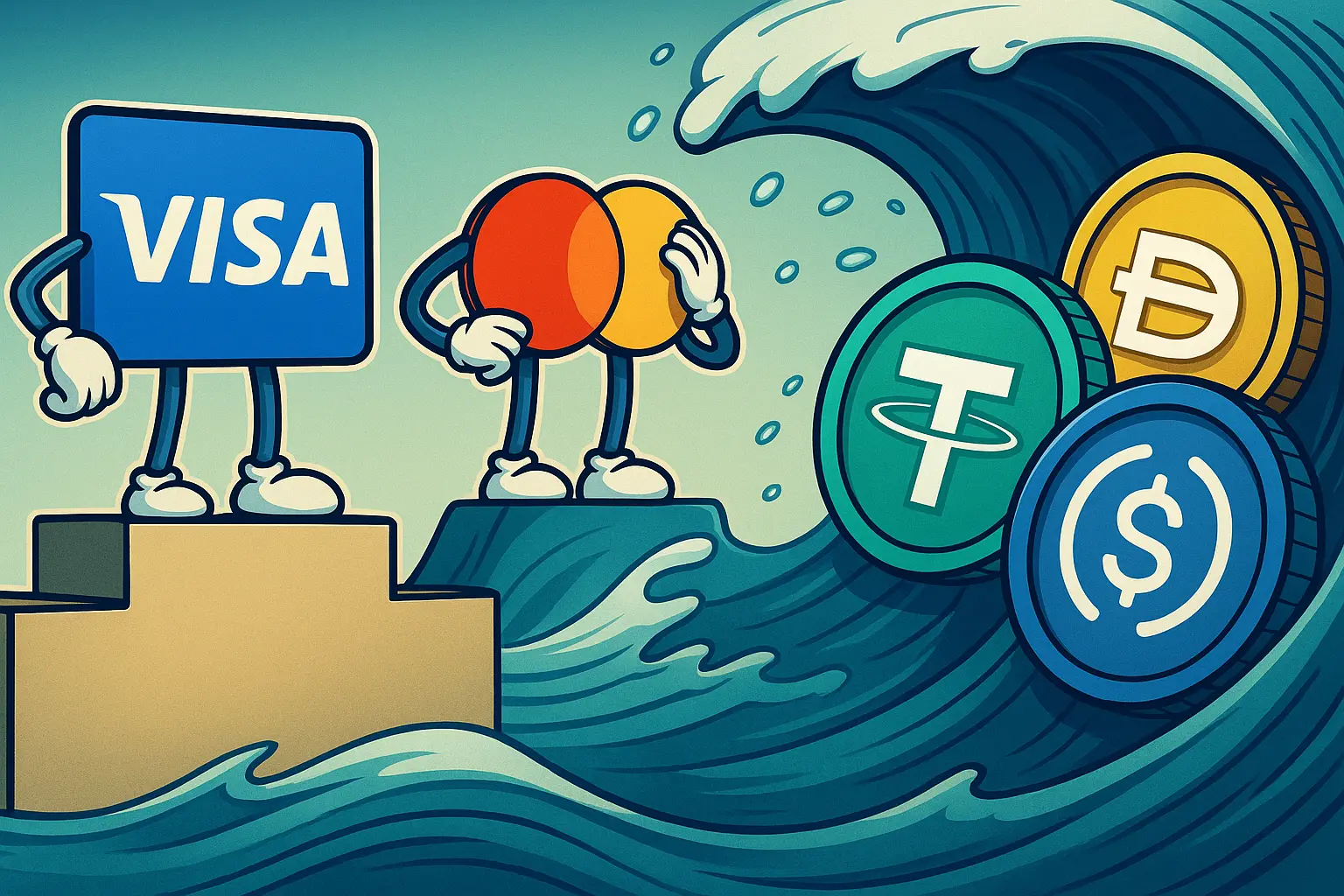 Visa, Mastercard Beat Expectations—But Are Stablecoins Quietly Closing In?