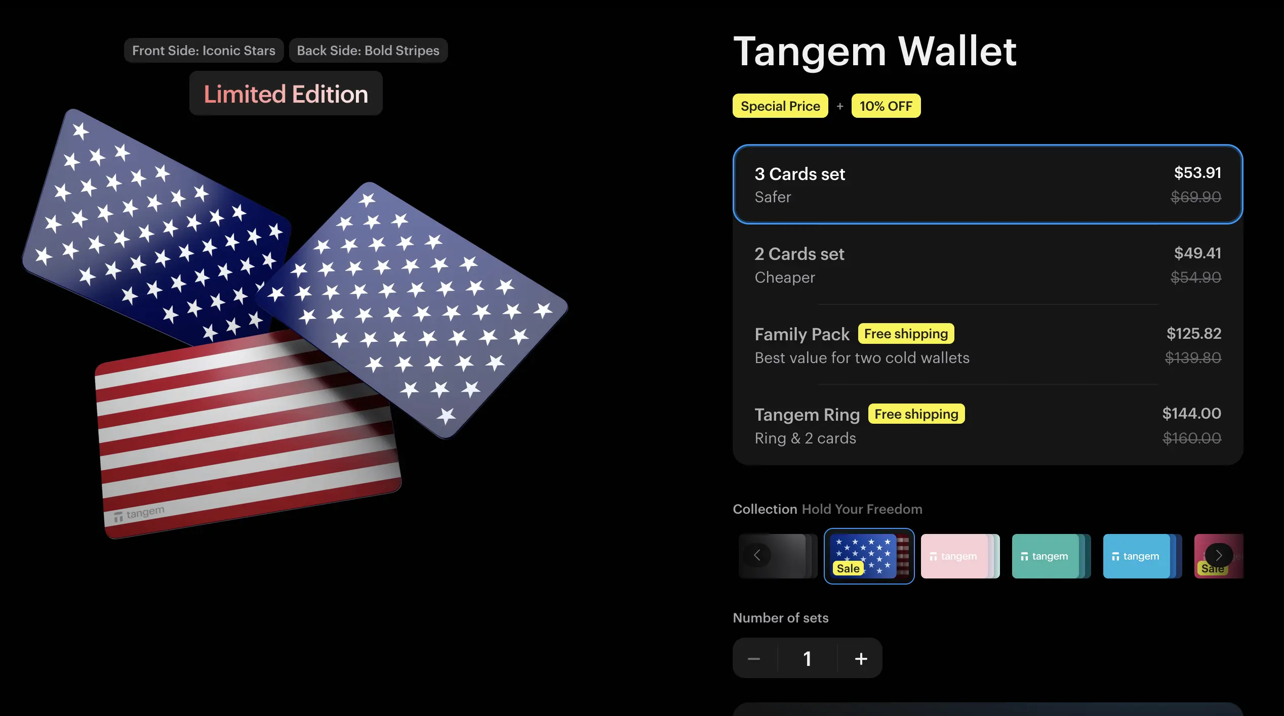 Model One: two-button, compact design