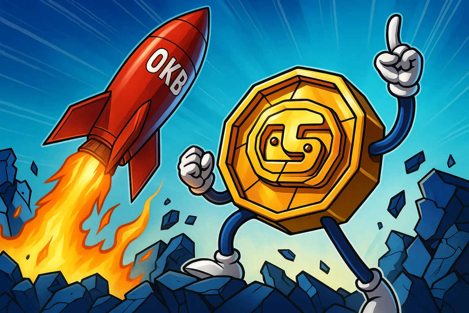 OKB взлетел на 134% после сжигания токенов на $7,29 млрд