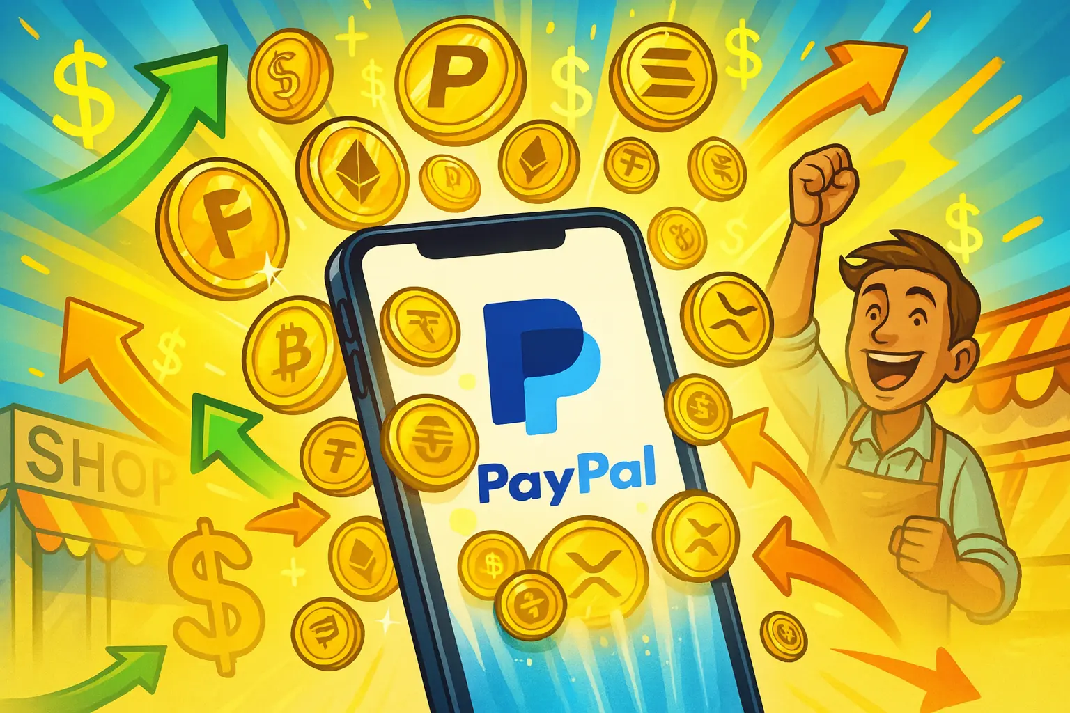 PayPal Opens Crypto Payments: 100+ Coins, Just 0.99% Fee
