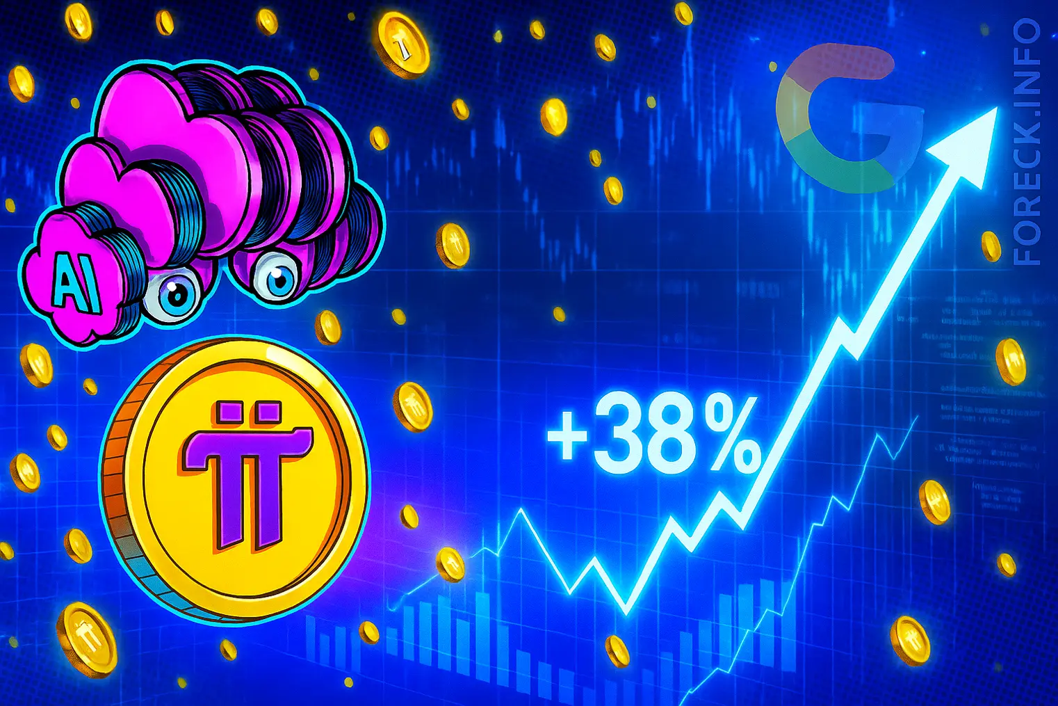 Токен PI рвется в топ — ждать ли анонса о партнерстве с Google?