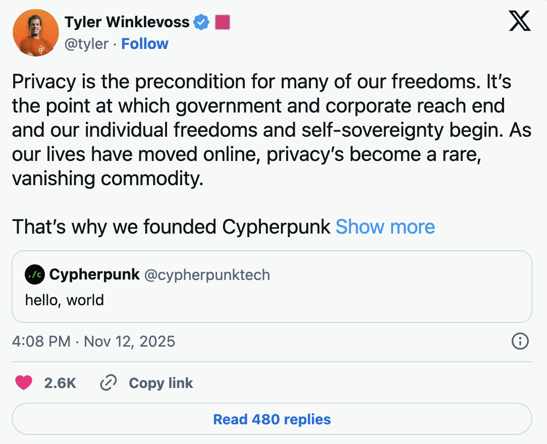 Tyler Winklevoss