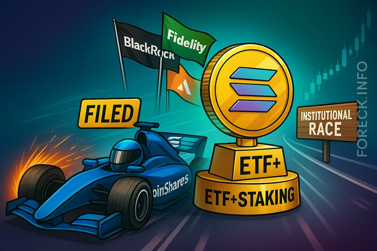 CoinShares Applies for Spot Solana ETF with Staking Feature—Institutional Race Intensifies
