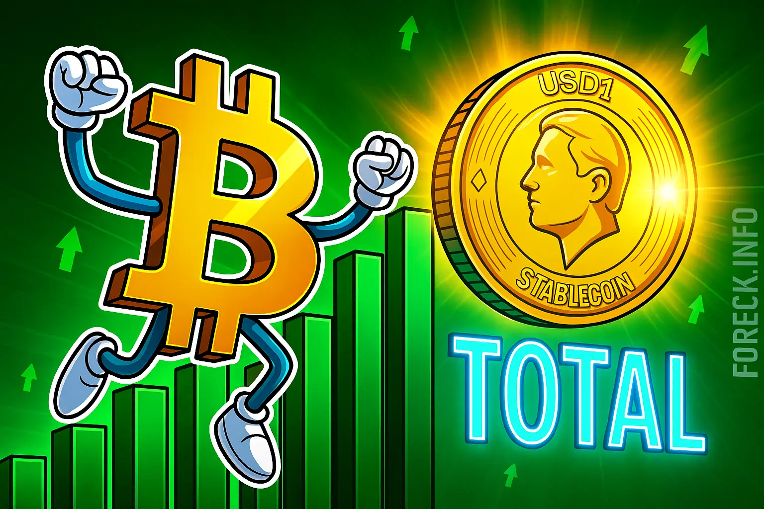 Крипторынок бьёт рекорды: BTC и TOTAL штурмуют новые максимумы