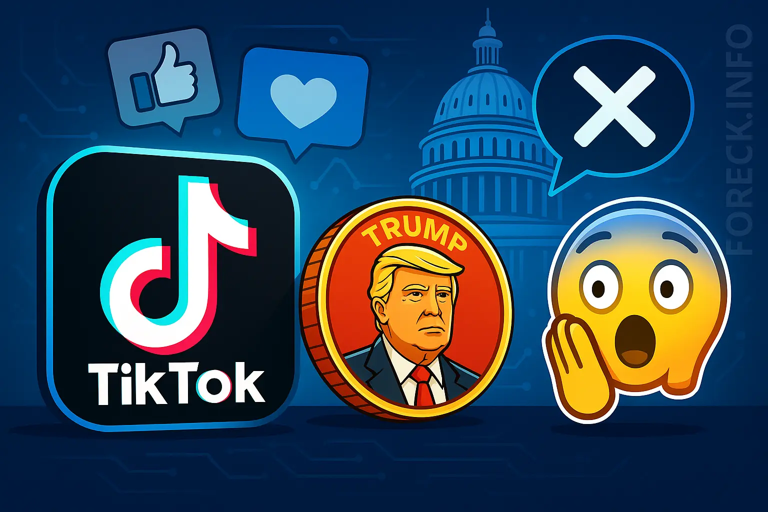 TikTok отвергает слухи о покупке мемкойна TRUMP на 300 млн $
