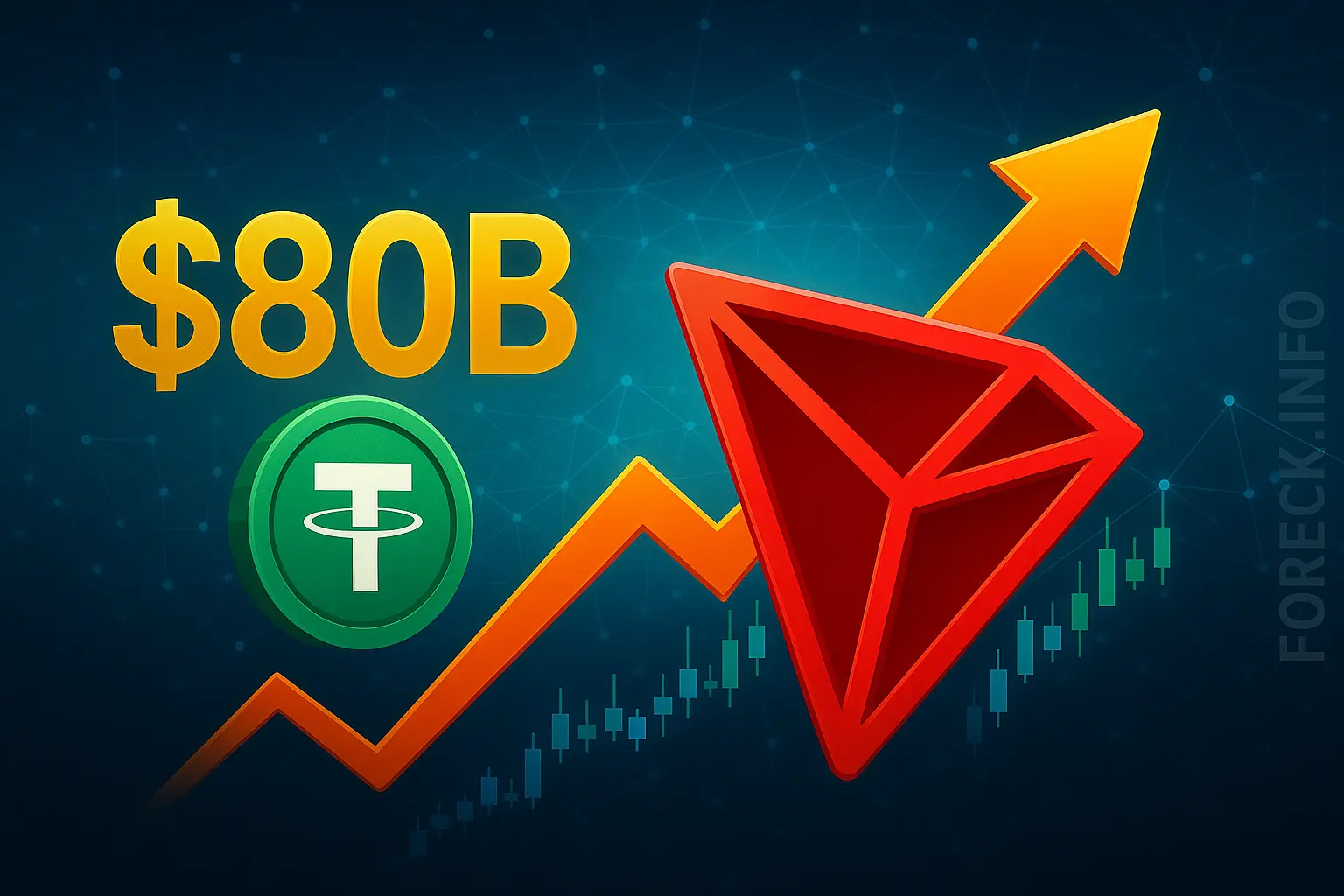 Объем USDT на Tron превысил 80 млрд $: что ждёт TRX?