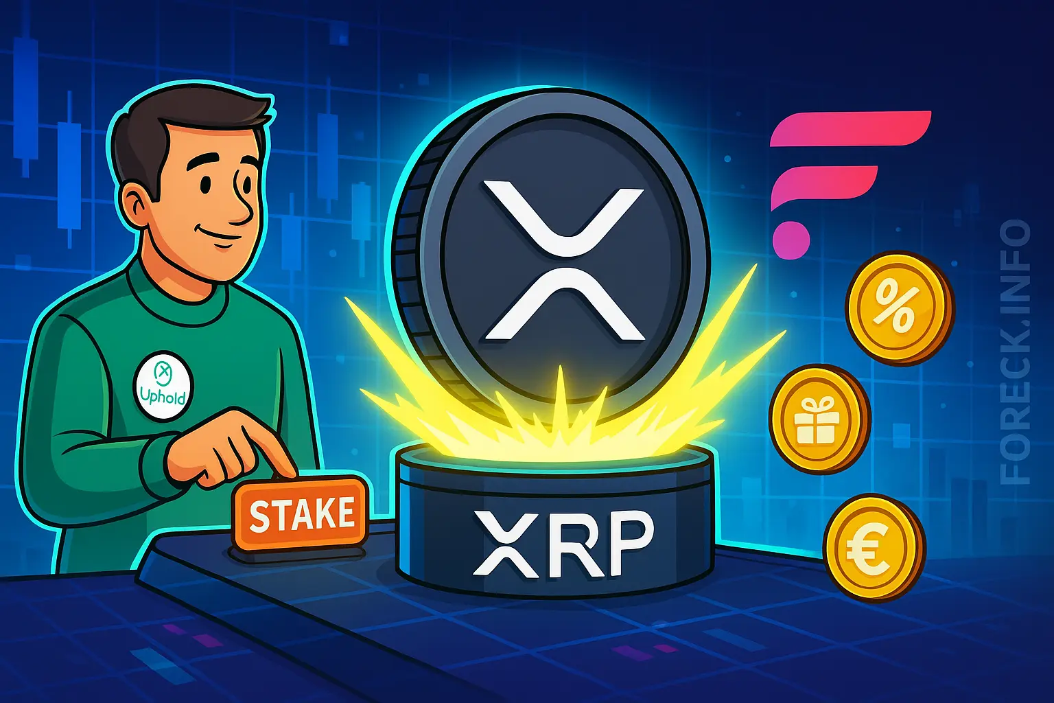 Uphold запускает стейкинг XRP через Flare: тестирование и новые бонусы