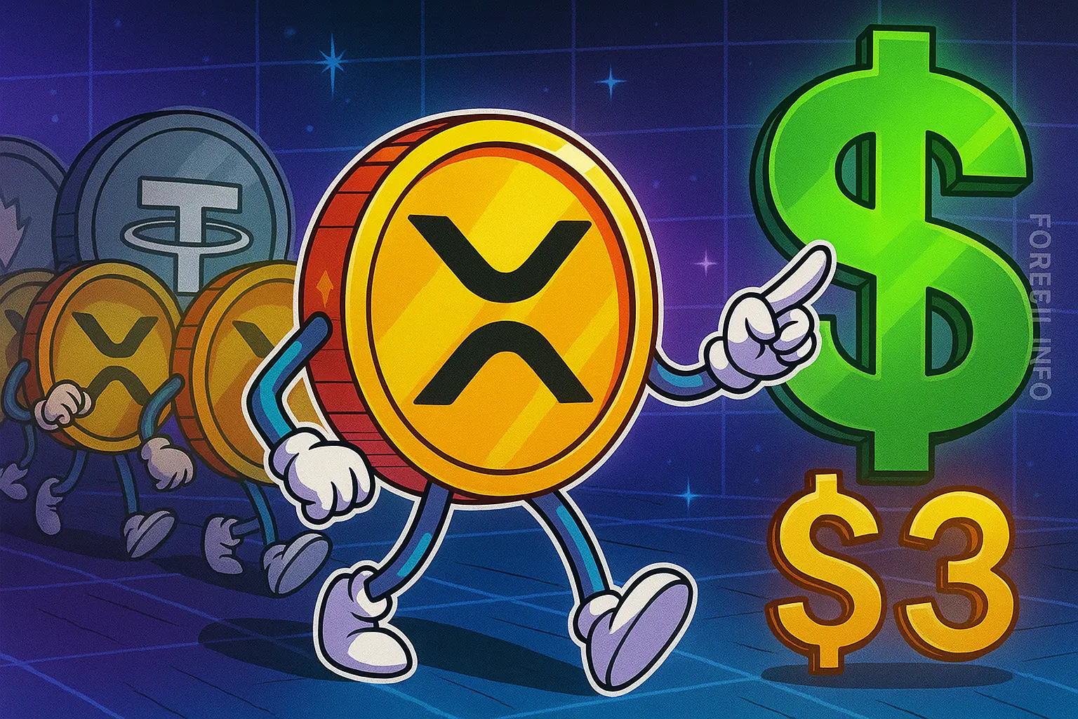 XRP обходит USDT по капитализации и стремится к 3$ — повторится ли бычье ралли 2024 года?