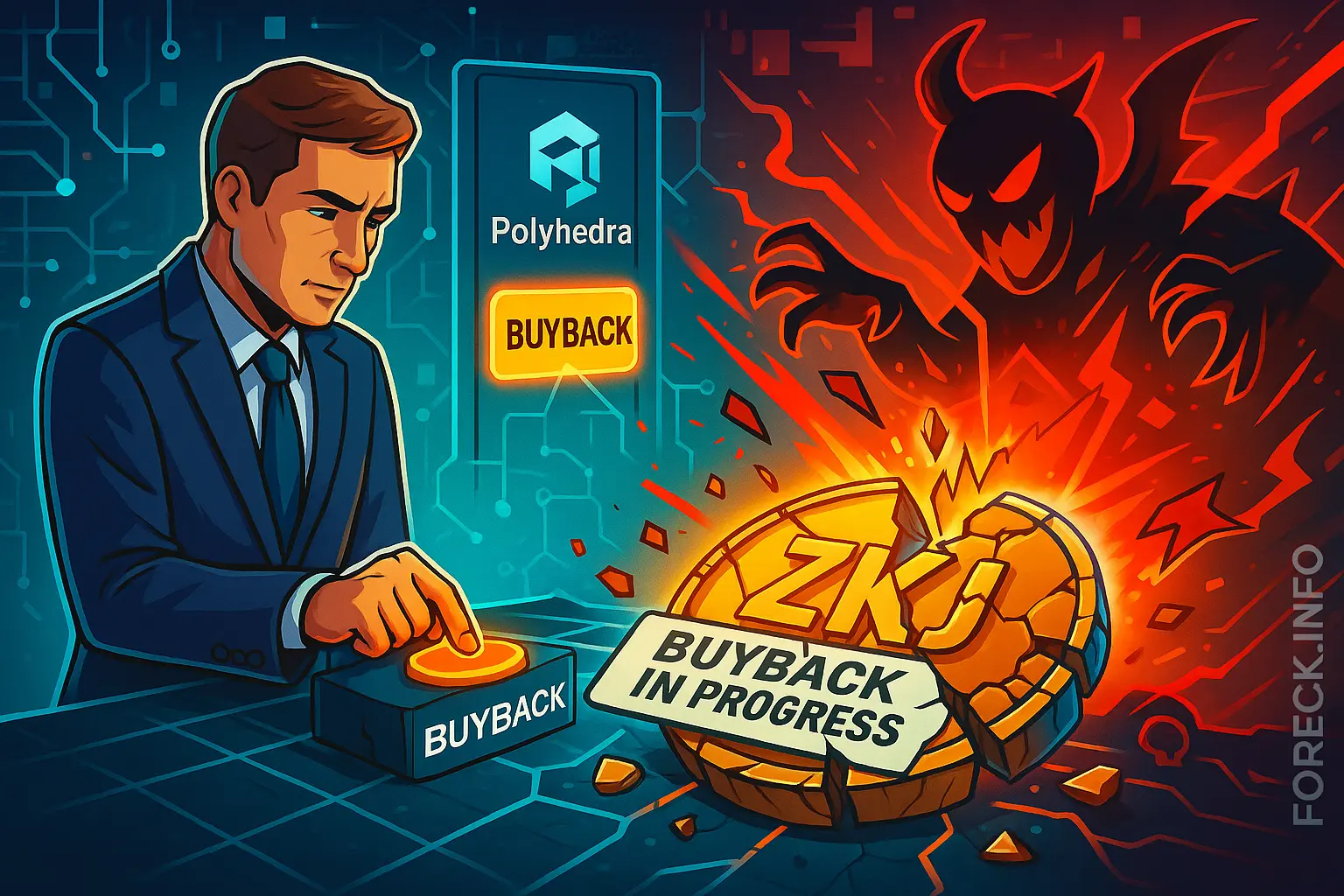 Polyhedra: новый buyback ZKJ после обвала и атак