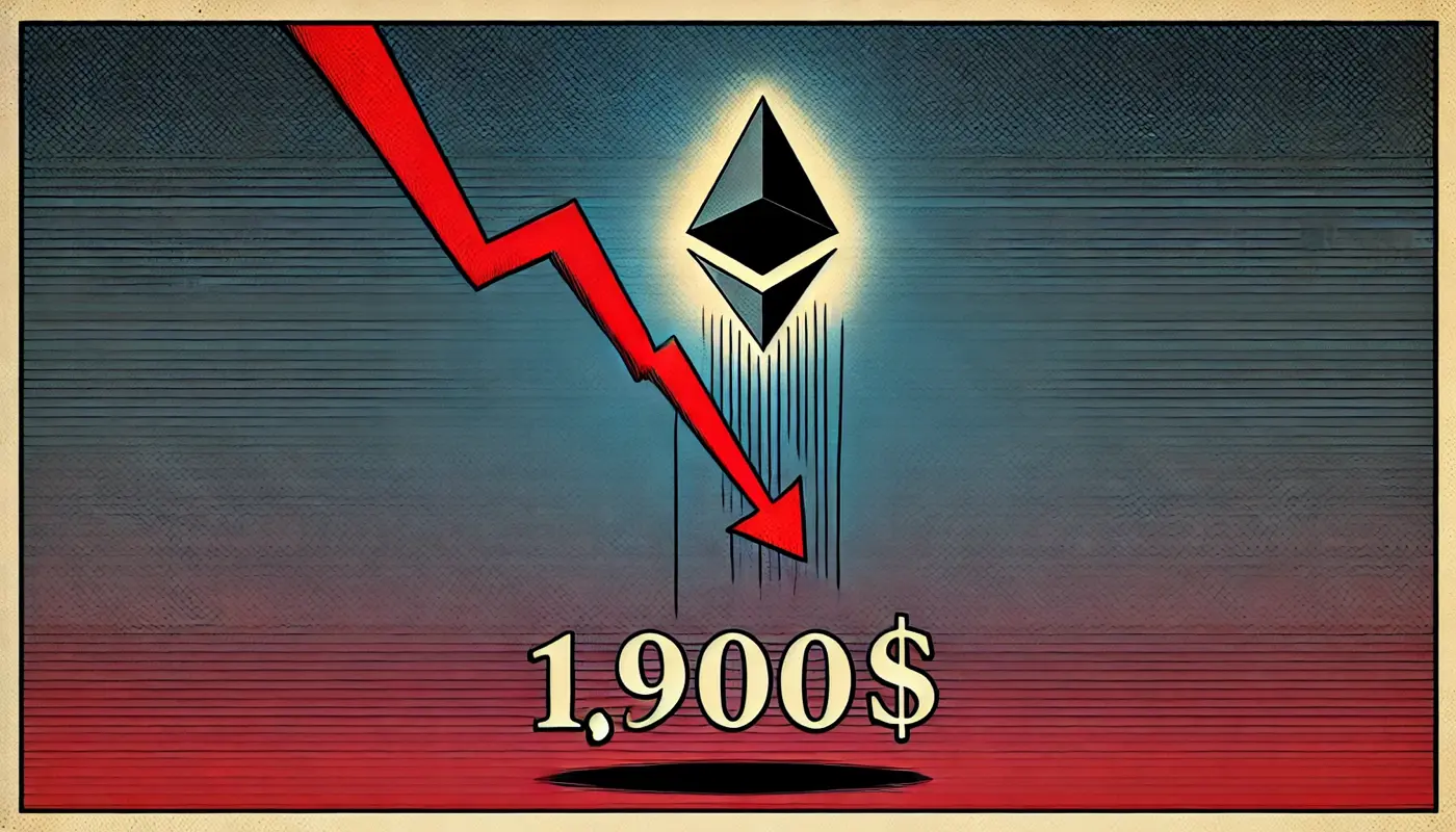 Ethereum падает ниже 1900$: каковы причины и что будет дальше?