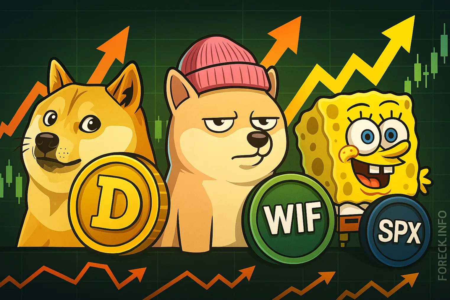 Dogecoin и WIF: готовы к новым максимумам? Прогноз и уровни