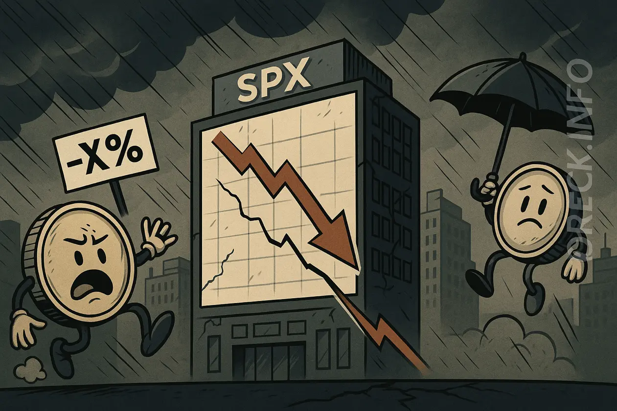 Падение BTC ускоряет обвал мемкоинов: FARTCOIN и SPX во главе снижения