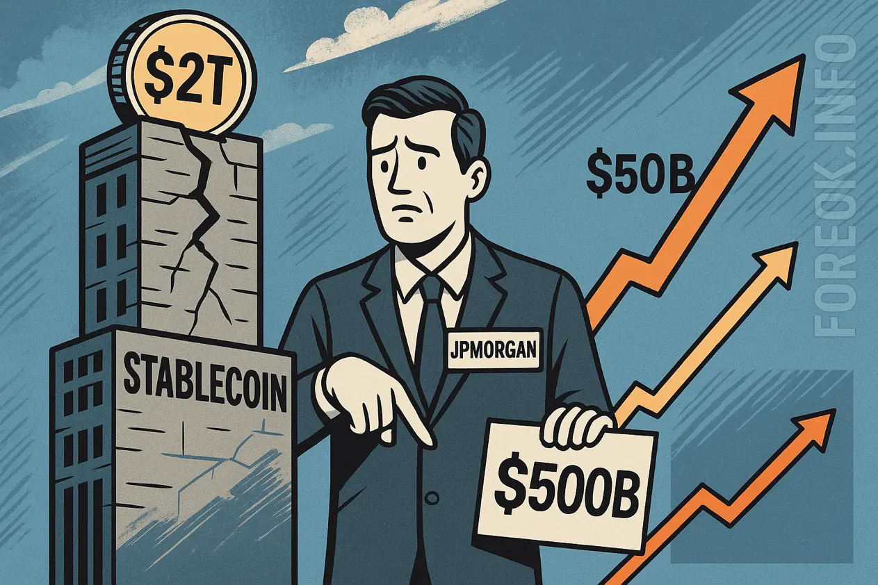JPMorgan: рынок стейблкоинов не достигнет $2 трлн — почему прогнозы завышены?