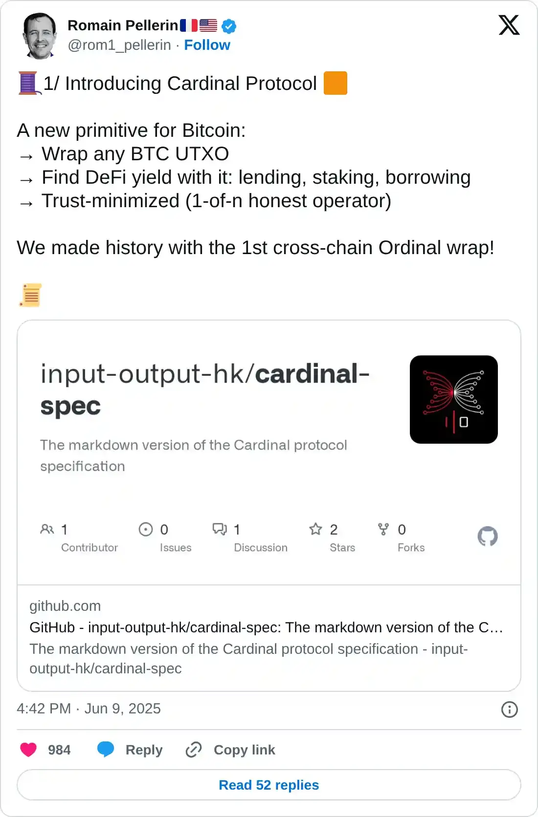 Согласно сообщению GitHub, обернутые UTxO обеспечивают полную переносимость, зеркалируя активы, родные для сети Cardano