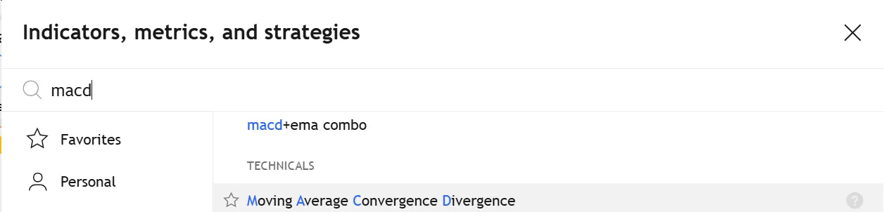 MACD (Moving Average Convergence Divergence)