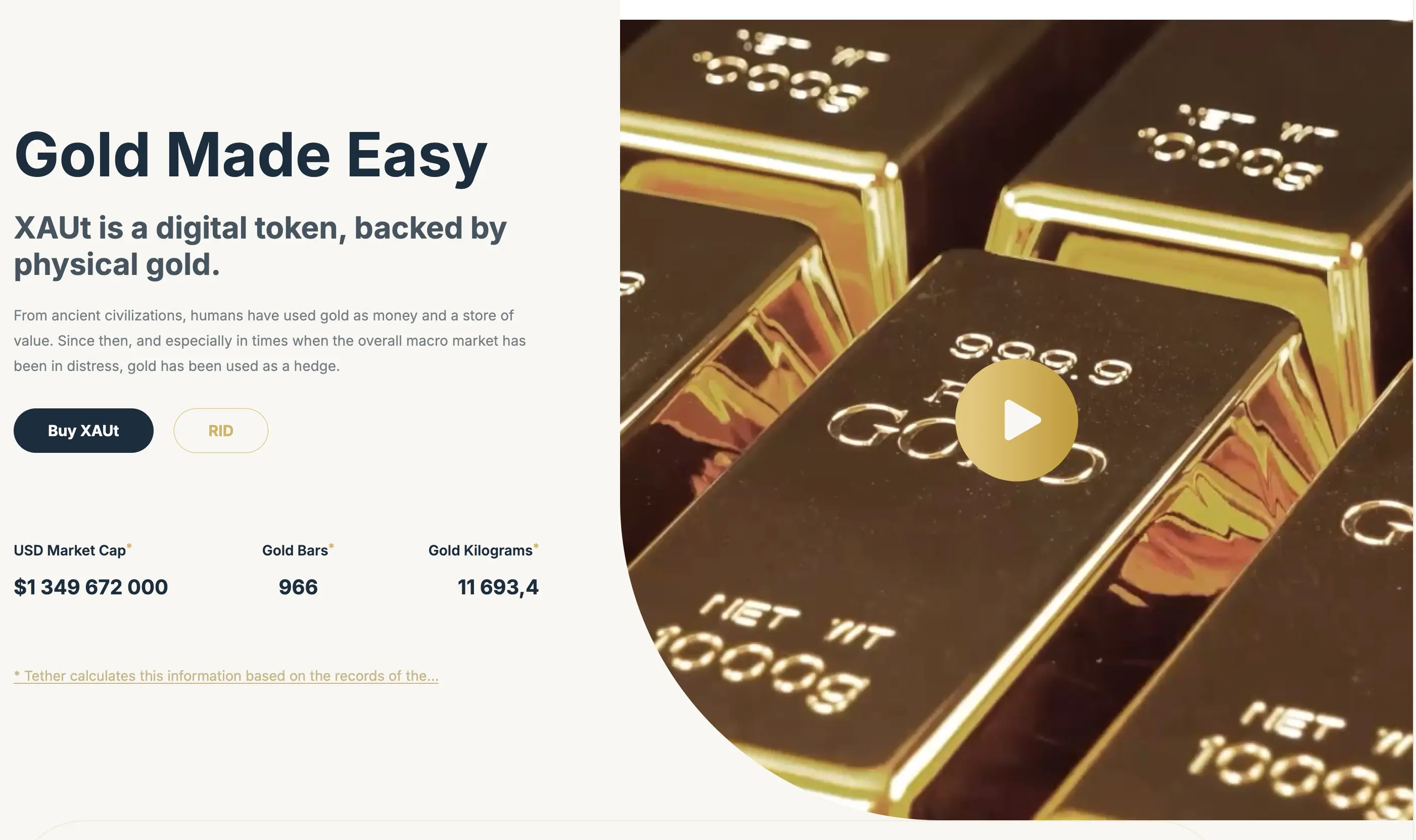 Tether Reports 250,000 Gold-Backed Tokens in Circulation, Eyes US Market Entry