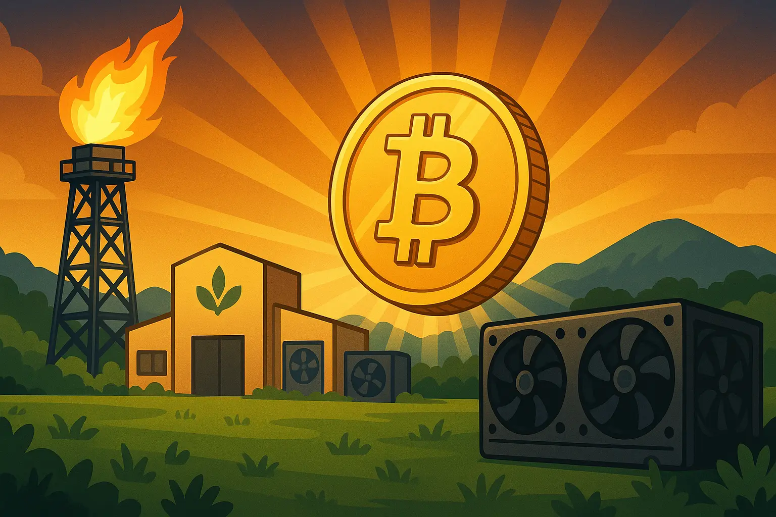 Turning Wasted Gas into Bitcoin: AGRIForce and BlueFlare Drive ESG Mining Revolution