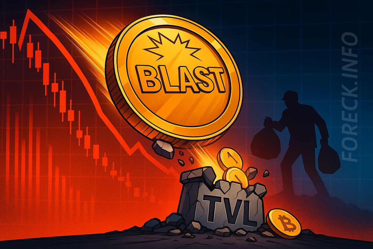Blast TVL Collapses 97% 